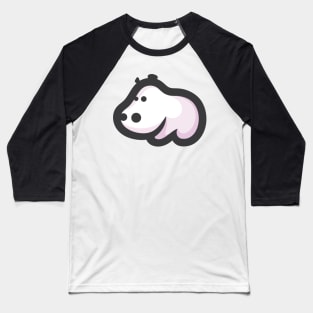 Cute Hippo Cartoon Drawing Baseball T-Shirt